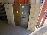 4 Four Drawer Filing Cabinets