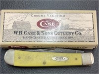 Case Knife- Yellow- Two Blade- w/ Box