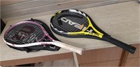 His & Hers quality Tennis Rackets Wilson & Head
