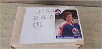 1985/86 O-Pee-Chee Hockey Cards, Lot of 187