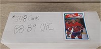 1988/89 O-Pee-Chee Hockey Cards, Lot of 348