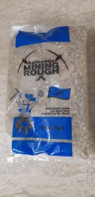 Authentic Mining Rough - Fossil Bag - Shark Teeth