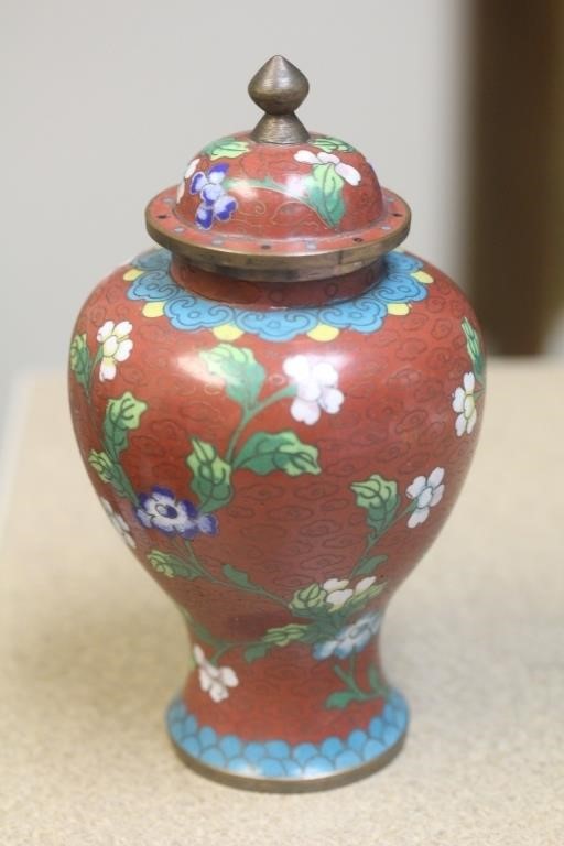 Antique Chinese Cloisonne Jar