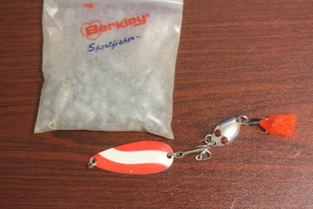 A Bag of Fishing Weights and a Lure