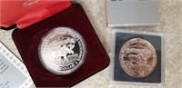 1985 Silver Dollar .50 Canada's Parks  X 2 coins