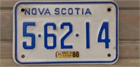 1980 Nova Scotia Motorcycle License plate