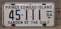 1964 PEI License plate