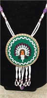 Hand Crafted Native beaded necklace