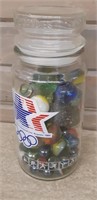 1980 Candy Jar full of marbles