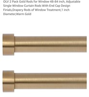 OLV 2 Pack Gold Rods for Window 28-48 inch
