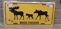 Mooose Crossing Newfoundland Novelty License plate