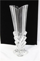 A Heart Shaped Pressed Glass Vase