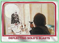 1980 Topps Star Wars Deflecting Solo's Blasts Card