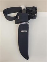 Buck 119 Fixed Blade Hunting Knife w/Sheath
