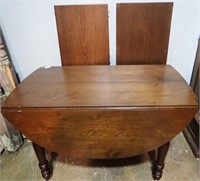 OVERSIZE DROP LEAF TABLE W/FOUR 29" LEAVES