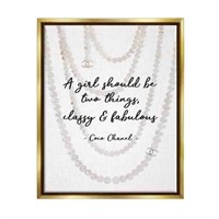 16x20in Classy and Fabulous with Pearls Wall Art