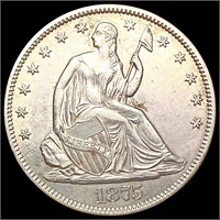 1875-S Seated Liberty Half Dollar UNCIRCULATED