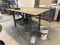 Adjustable Height Steel Work Table