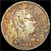 1883 Kingdom of Hawaii Dime NEARLY UNCIRCULATED