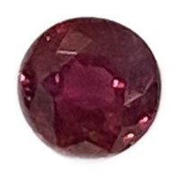 Natural Round .30ct Red Ruby