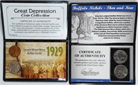 1929 Great Depression & Buffalo Nickels Coins