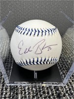 Eddie Burns Signed Baseball with COA