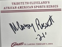 Campy Russell Signed Post Card with COA