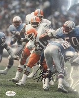 Browns Cleo Miller Signed 8x10 with COA