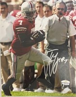 Ted Ginn Signed 8x10 with COA