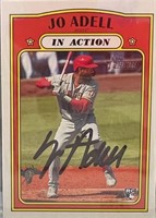 Angels Jo Adell Signed Card with COA