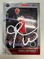 Rockets Russell Westbrook Signed Card Coa