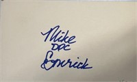 Mike Emrick Signed Post Card with COA