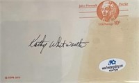 Kathy Whitworth Signed Post Card with COA