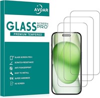 3 Pack iPhone 15 Plus Glass Protector