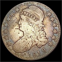 1819 / 8 Capped Bust Half Dollar LIGHTLY