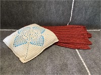 Handmade Afghan Blanket and Pillow