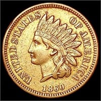 1860 Indian Head Cent CLOSELY UNCIRCULATED