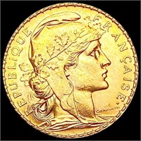 1911 France .1867oz Gold 20 Francs GEM BU