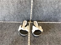Bellini Womens White Sandals 8.5