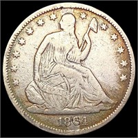 1864-S Seated Liberty Half Dollar LIGHTLY