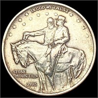 1925 Stone Mountain Half Dollar NEARLY