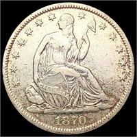 1870-S Seated Liberty Half Dollar CLOSELY