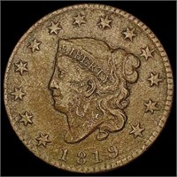 1819 Coronet Head Large Cent LIGHTLY CIRCULATED