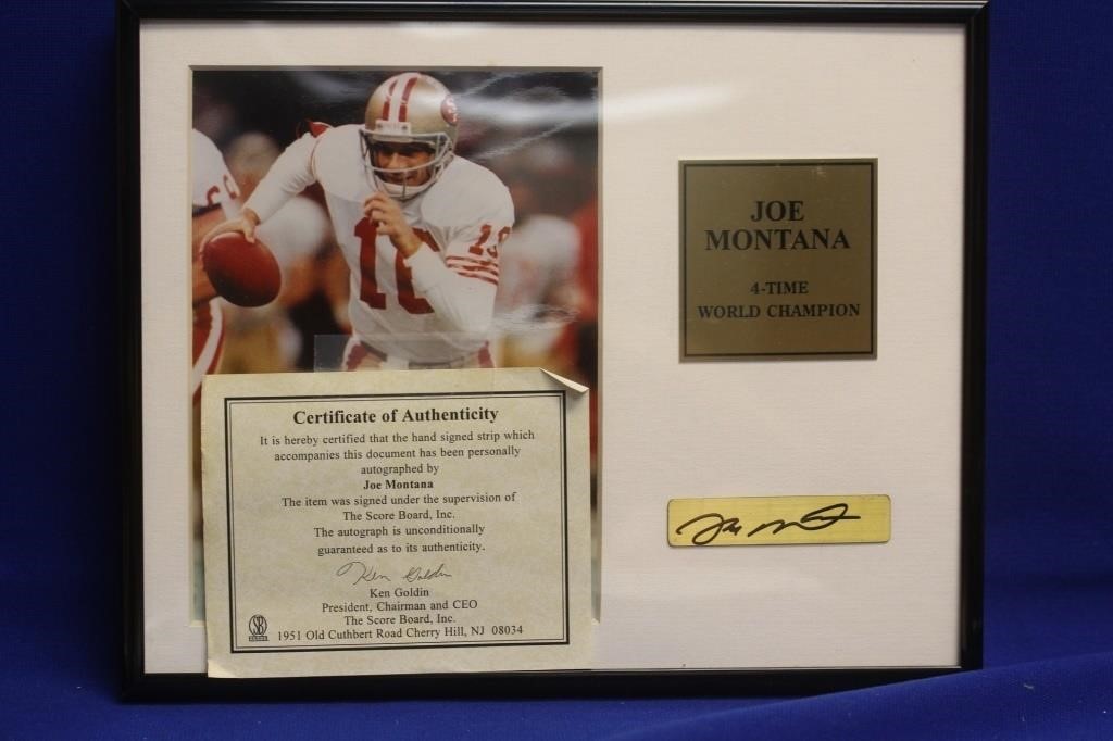 A Joe Montana Autograph