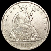 1857 Seated Liberty Half Dollar CLOSELY