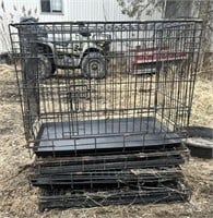 4 Dog Crates with Trays - 1 price for all