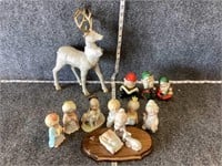 Christmas Ceramic Figurines and Decor Bundle