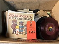 Box of Vintage Vinyl Records