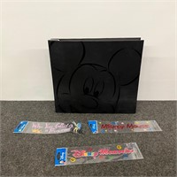 Mickey Mouse Scrapbook & 3 Stickers