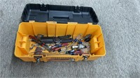 Craftsman tool box with assorted screwdrivers,